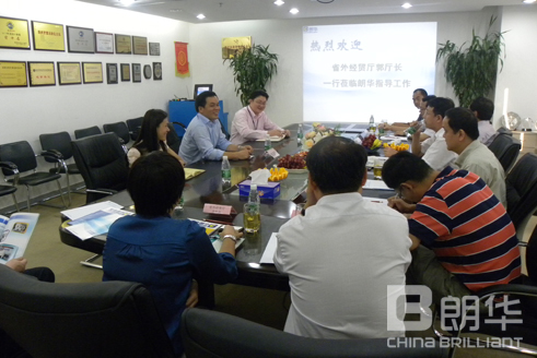 广东省外经贸厅郭元强厅长一行莅临朗华调研 - 朗华要闻 - 深圳市朗华供应链效劳有限公司