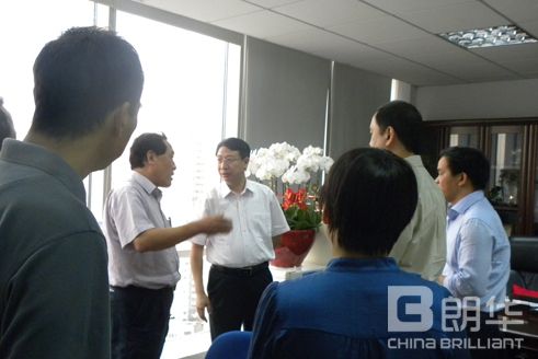 广东省外经贸厅郭元强厅长一行莅临朗华调研 - 朗华要闻 - 深圳市朗华供应链效劳有限公司